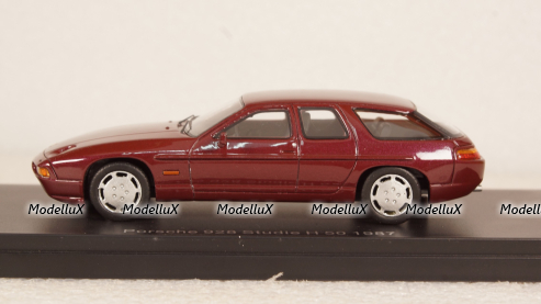 Porsche 928 Studie H50 1987 darkred-metallic, 47130, NEO 1:43 
