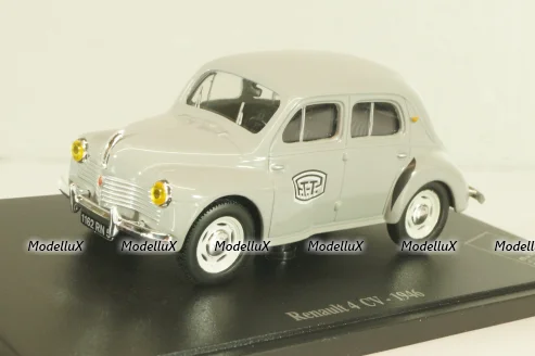 Renault 4 CV 1946, grey, Atlas 1:43