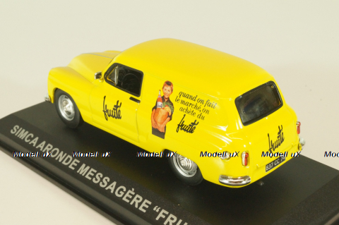 Simca Aronde Messagere "Fruite", yellow, Altaya 1:43