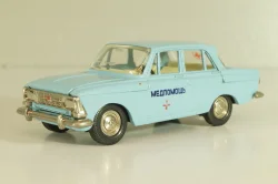 Москвич-412, Медпомощь, голубой, Тантал/Радон 1:43