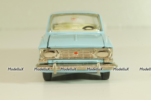 Москвич-412, Медпомощь, голубой, Тантал/Радон 1:43