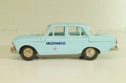 Москвич-412, Медпомощь, голубой, Тантал/Радон 1:43
