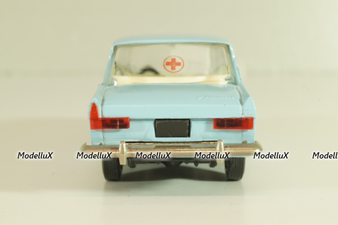 Москвич-412, Медпомощь, голубой, Тантал/Радон 1:43