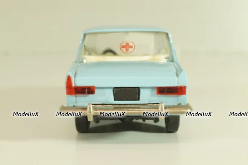 Москвич-412, Медпомощь, голубой, Тантал/Радон 1:43