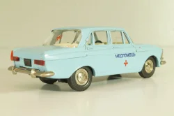 Москвич-412, Медпомощь, голубой, Тантал/Радон 1:43