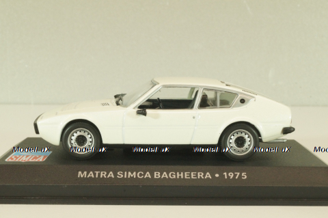 Matra Simca Bagheera 1975, white,  Les Belles Annees Simca #41, Altaya 1:43