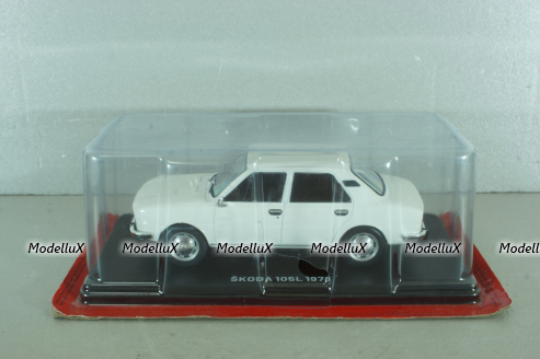 Skoda 105 L, 1978, white, Выпуск №37, Hachette 1:24