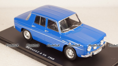 Renault 8 TS 1968 blue, Altaya 1:24