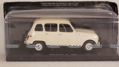 Renault 4L 1964 White, Altaya 1:24