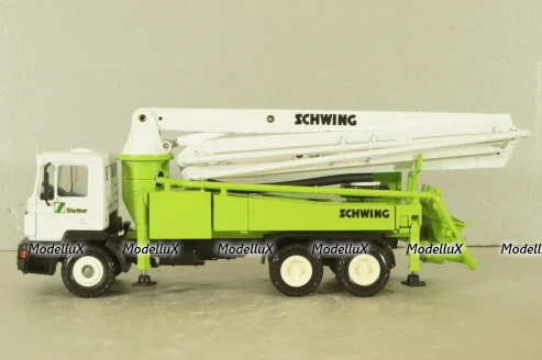 MAN 3-axle Schwing 32XL, concrete pump,  white/green, Conrad 1:50