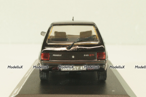 Peugeot 205 1.6 GTI 1985, black, Altaya 1:43 Уценка!