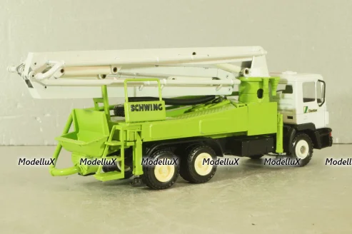 MAN 3-axle Schwing 32XL, concrete pump,  white/green, Conrad 1:50