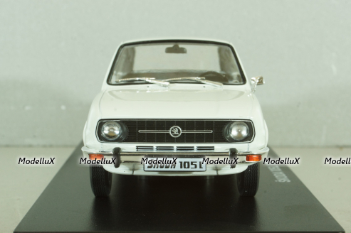 Skoda 105 L, 1978, white, Выпуск №37, Hachette 1:24