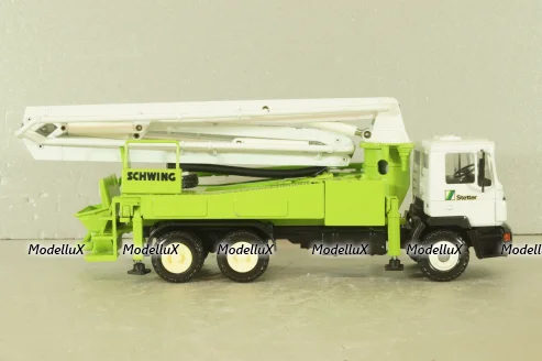 MAN 3-axle Schwing 32XL, concrete pump,  white/green, Conrad 1:50