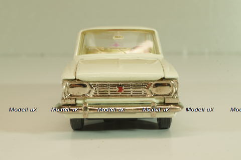 Москвич-412 А2, Медпомощь, белый, капот 2 зажима, Тантал/Радон 1:43