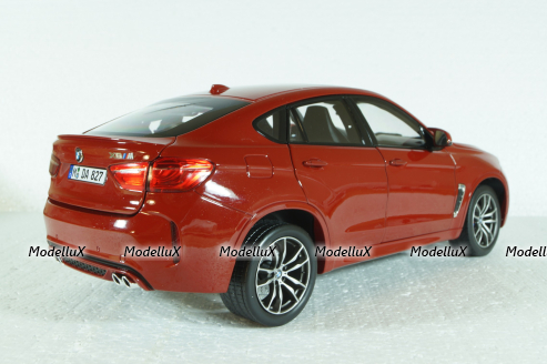 BMW X6 M (F16), 2015 Metallic Red, 183242, Norev 1:18