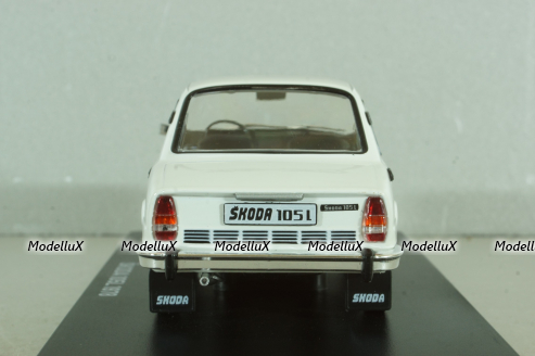 Skoda 105 L, 1978, white, Выпуск №37, Hachette 1:24