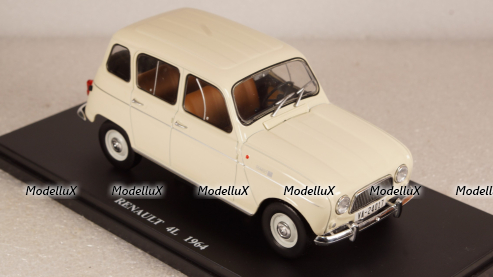 Renault 4L 1964 White, Altaya 1:24