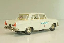 Москвич-412 А2, Медпомощь, белый, капот 2 зажима, Тантал/Радон 1:43