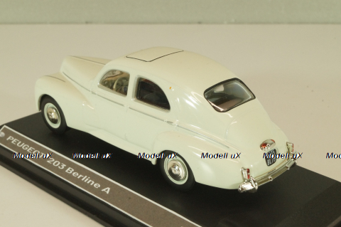 Peugeot 203 Berline A, white, Altaya 1:43