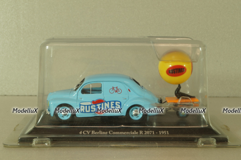 Renault 4CV Berline Commerciale Rustines 1951, blue, Eligor 1:43