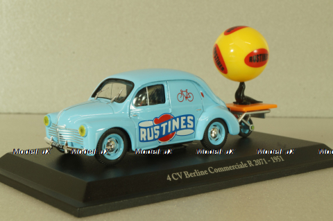 Renault 4CV Berline Commerciale Rustines 1951, blue, Eligor 1:43