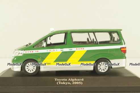Toyota Alphard Taxi, Tokyo 2005, green, Altaya 1:43