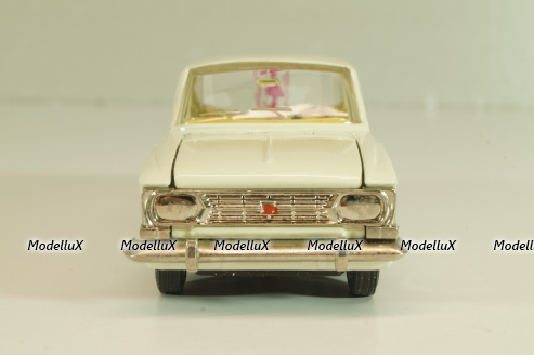 Москвич-412 А2, Медпомощь, февраль 1985г., кремовый, Тантал/Радон 1:43