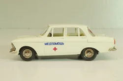 Москвич-412 А2, Медпомощь, февраль 1985г., кремовый, Тантал/Радон 1:43