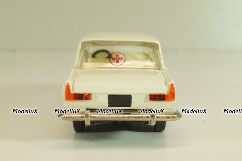 Москвич-412 А2, Медпомощь, февраль 1985г., кремовый, Тантал/Радон 1:43