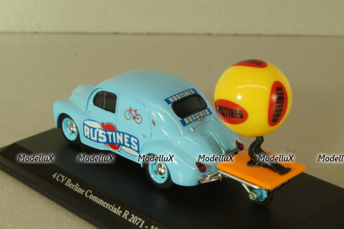 Renault 4CV Berline Commerciale Rustines 1951, blue, Eligor 1:43