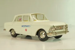 Москвич-412 А2, Медпомощь, февраль 1985г., кремовый, Тантал/Радон 1:43