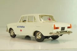 Москвич-412 А2, Медпомощь, февраль 1985г., кремовый, Тантал/Радон 1:43
