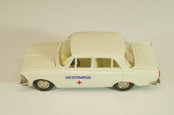 Москвич-412 А2, Медпомощь, февраль 1985г., кремовый, Тантал/Радон 1:43