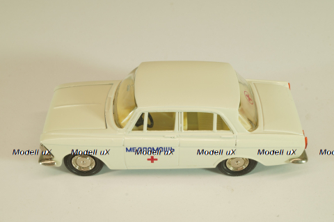 Москвич-412 А2, Медпомощь, февраль 1985г., кремовый, Тантал/Радон 1:43
