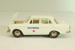 Москвич-412 А2, Медпомощь, февраль 1985г., кремовый, Тантал/Радон 1:43