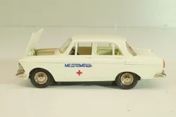Москвич-412 А2, Медпомощь, февраль 1985г., кремовый, Тантал/Радон 1:43