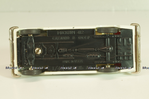 Москвич-412 А2, Медпомощь, февраль 1985г., кремовый, Тантал/Радон 1:43