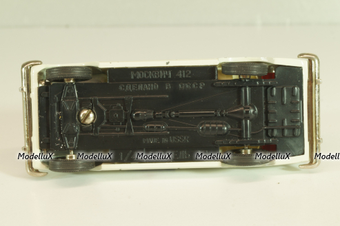 Москвич-412 А2, Медпомощь, февраль 1985г., кремовый, Тантал/Радон 1:43