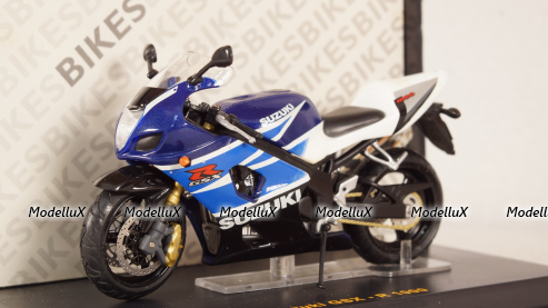 Suzuki GSX-R 1000 Blue/White, STB017, IXO 1:24