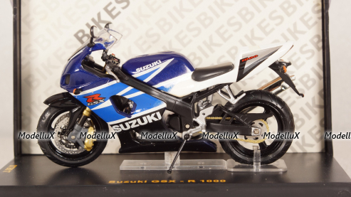 Suzuki GSX-R 1000 Blue/White, STB017, IXO 1:24