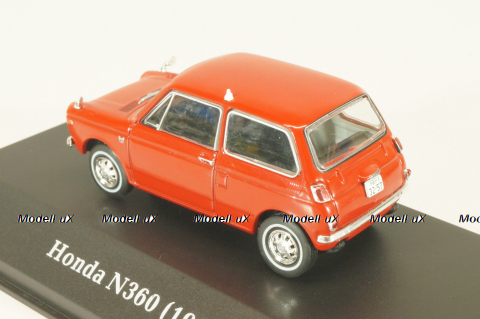 Honda N360 1967, red, Micro-voitures #80, Altaya 1:43