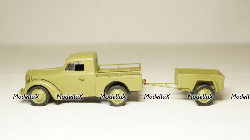 Москвич 400-420Б пикап с прицепом, Vector Models 1:43