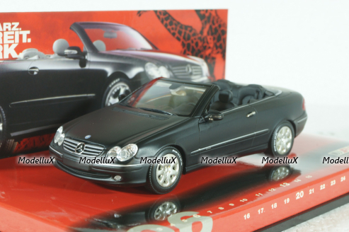 Mercedes CLK Cabriolet (A209) black, 2003, Fulda Collection, 436031432, Minichamps 1:43