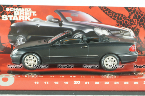 Mercedes CLK Cabriolet (A209) black, 2003, Fulda Collection, 436031432, Minichamps 1:43