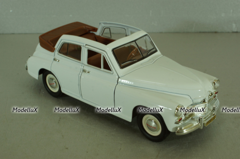 Газ-М20 победа кабриолет, белый, 24215, Lucky die cast 1:24