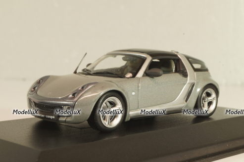 Smart Roadster Coupe 2003, grey, 0014181, Minichamps 1:43