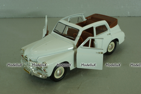 Газ-М20 победа кабриолет, белый, 24215, Lucky die cast 1:24