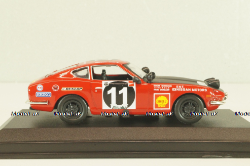 Datsun 240Z #11 Rally Safari 1971, E.Herrmann/H.Schuller, red/black, Altaya 1:43