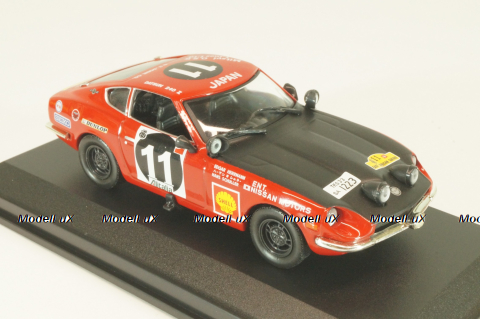 Datsun 240Z #11 Rally Safari 1971, E.Herrmann/H.Schuller, red/black, Altaya 1:43